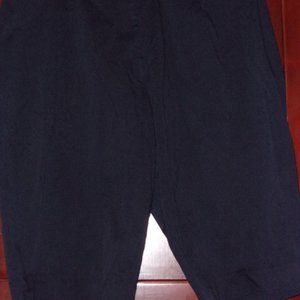 Navy Capri Cotton Pants-Size 26